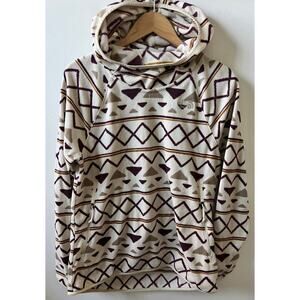 The North Face aztec hoodie fleece women's size medium